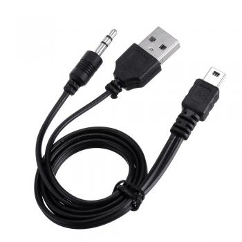 Cable USB a Mini USB y Jack...