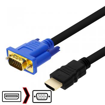 Adaptador VGA a HDMI M/M 2m